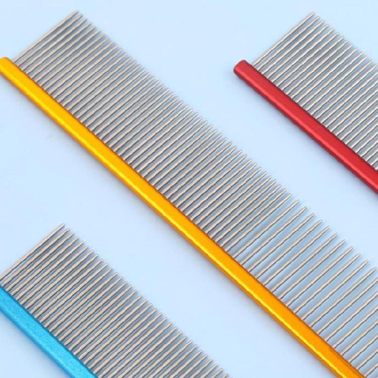 Straight Row Cats Comb Hair Removal Dog Deshedding Hair Comb Hair Remover 2pcs  Massage Comb Pet Grooming Supply