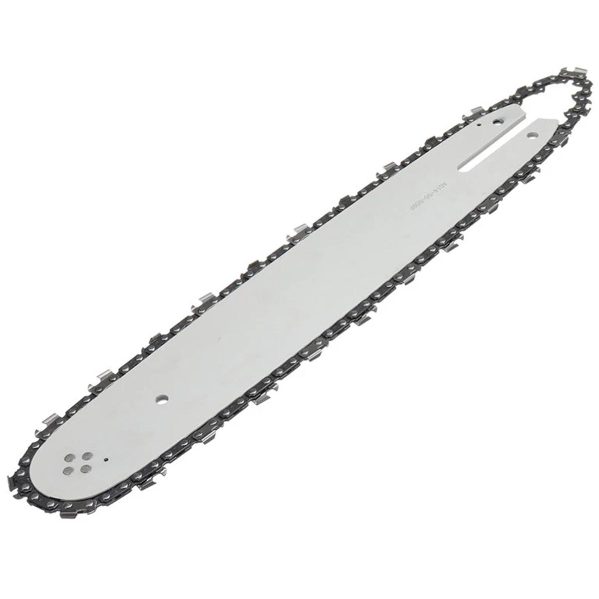 

14-дюймовая 65Mn пильная цепь Комплект направляющей шины цепной пилы 3/8LP шаг 50DL пильная цепь совместима с MS170/MS180/MS181/MS190/MS191T/MS192T/MS200