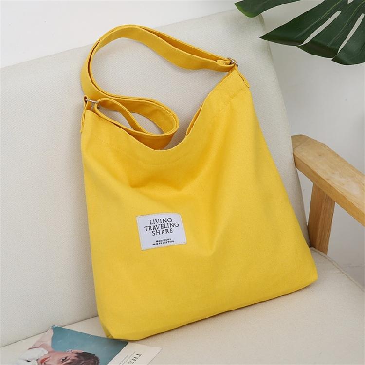 Big Capacity Crossbody Bag Canvas Shopping Bag Crossbody Shoulder Bag