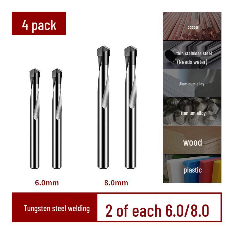 Tungsten Steel High Hardness Alloy Twist Drill Bit Set for Hard Metals