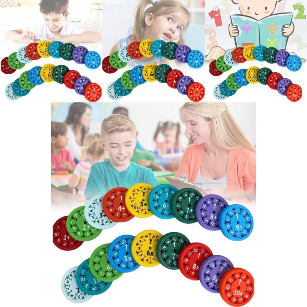 Innovative Math Fact Fidget Spinners Colorful Educational Arithmetic Learning Toys