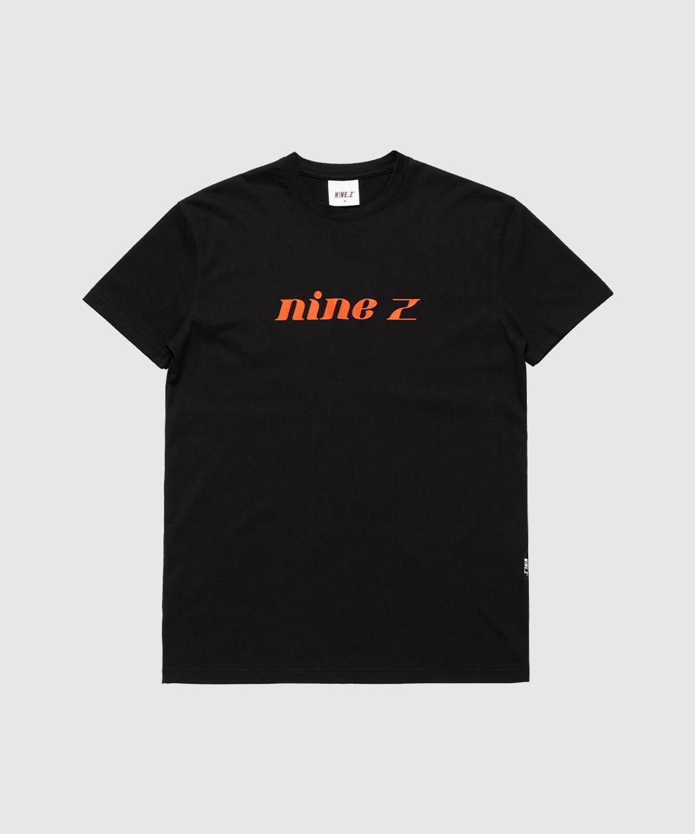 Nine Jet Big Logo Tencel Muscle Fit T-Shirt Black + Orange (Bo)/L