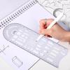 Plastic Measuring Templates Geometric Rulers for School, Drawings