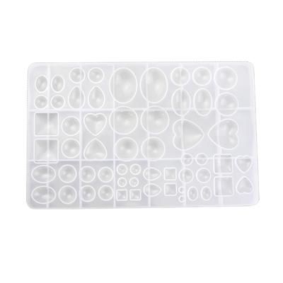 Moules Multiples en Résine pour Bijoux Moule de Coulée en Silicone pour Bijoux Gemmes pour DIY Pierre de Cristal Fait Main Décors de Gâteau Fondant