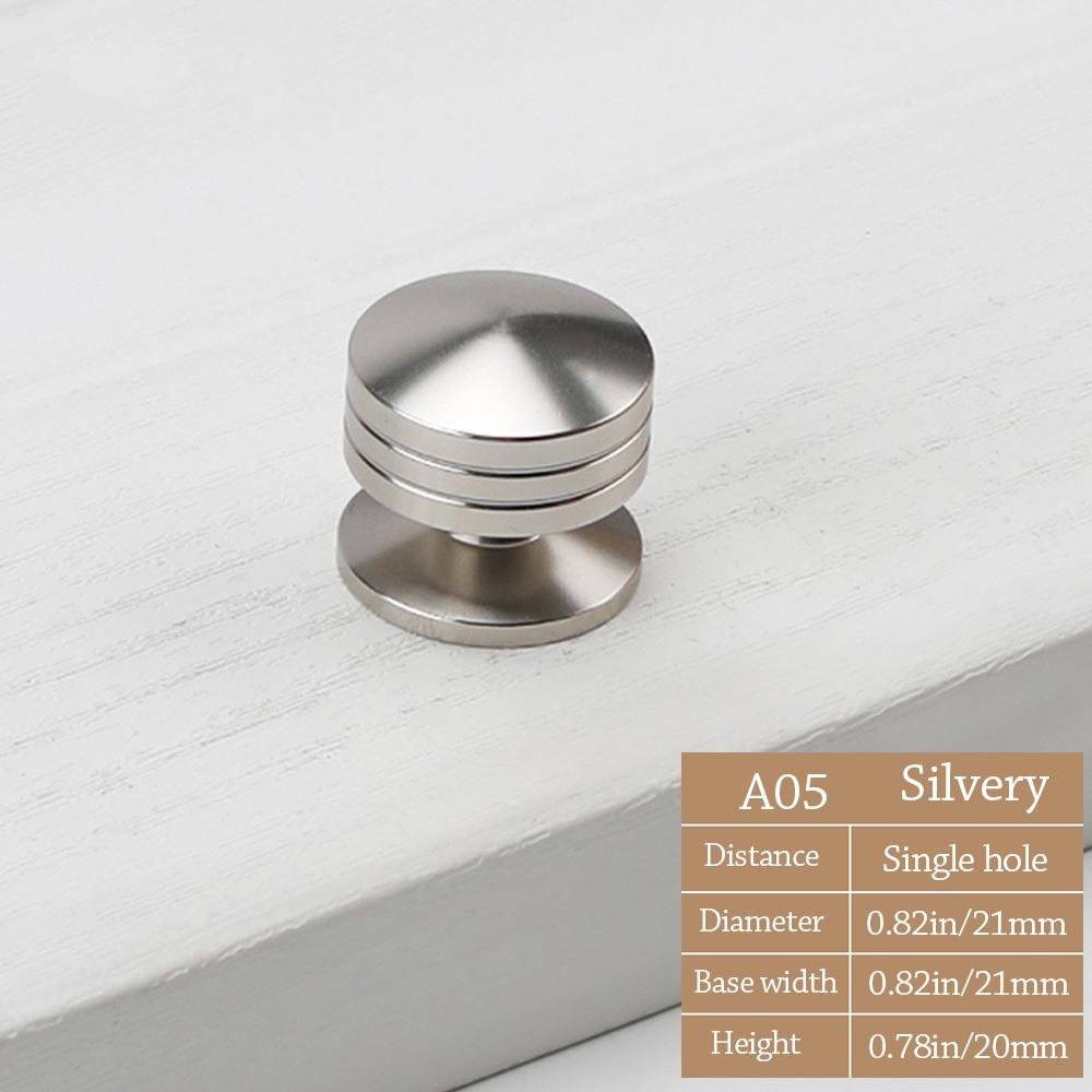 Gold Cupboard Knob Round Drawer Door Handle Simple Cabinet Drawer Knob  for Home