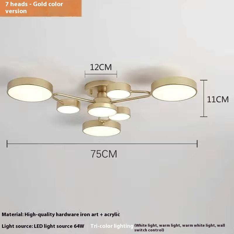 Living Room Lights, Ceiling Lights, Creative and Personalized Dining Room Lights, Modern and Simple Bedroom Chandeliers