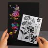 5Pcs Flower/Leaf/Butterfly Stencils PET Painting Templates For Painting on Paper Wood Metal Glass Fabric Wall Decoration