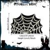 Halloween Area Rug Web Bath Mat Decorative Decor Comfortable Gothic Floor Doormat for Bedroom