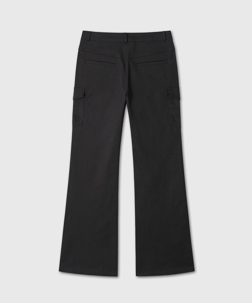 Daibeuinumeon Cotton Span Flare Pants (Black)