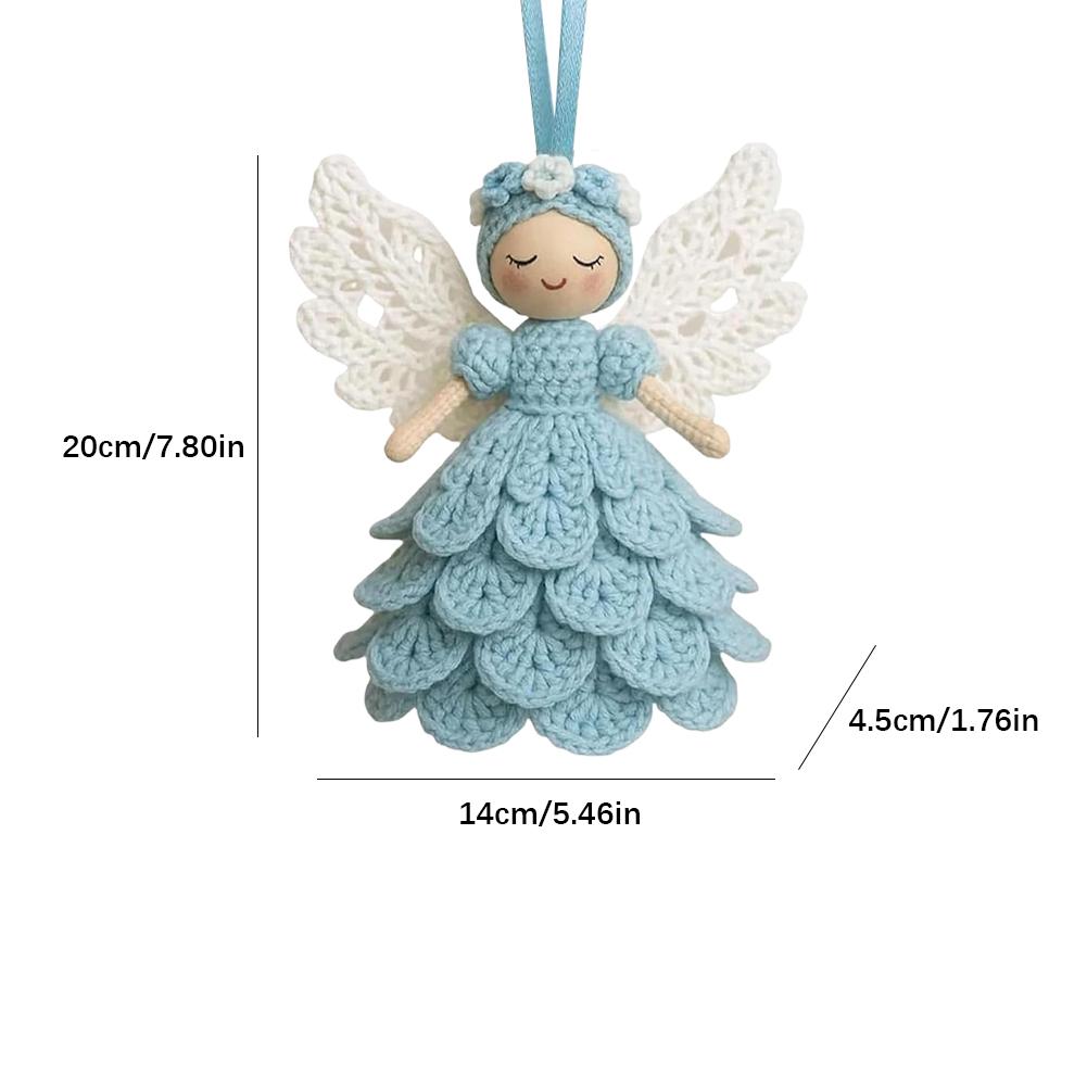 NEW DIY Crochet Angel Ornament Kit Handmade Crochet Materials Angel Ornament Set DIY Material Christmas Tree Hanging Crocheting