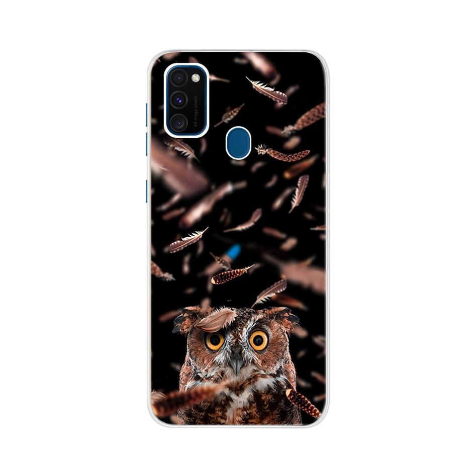For Samsung Galaxy M21 Case Samsung M30s Soft Slim Cute Painted Phone Back Cover For Samsung M21 M 21 M215F Cases Bumper Fundas