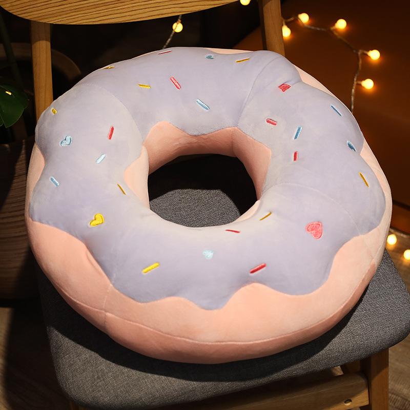 Creative Donut Throw Pillow Plush Toy Food Bagel Cushion Cushion Cake Shop Decoration Doll Doll