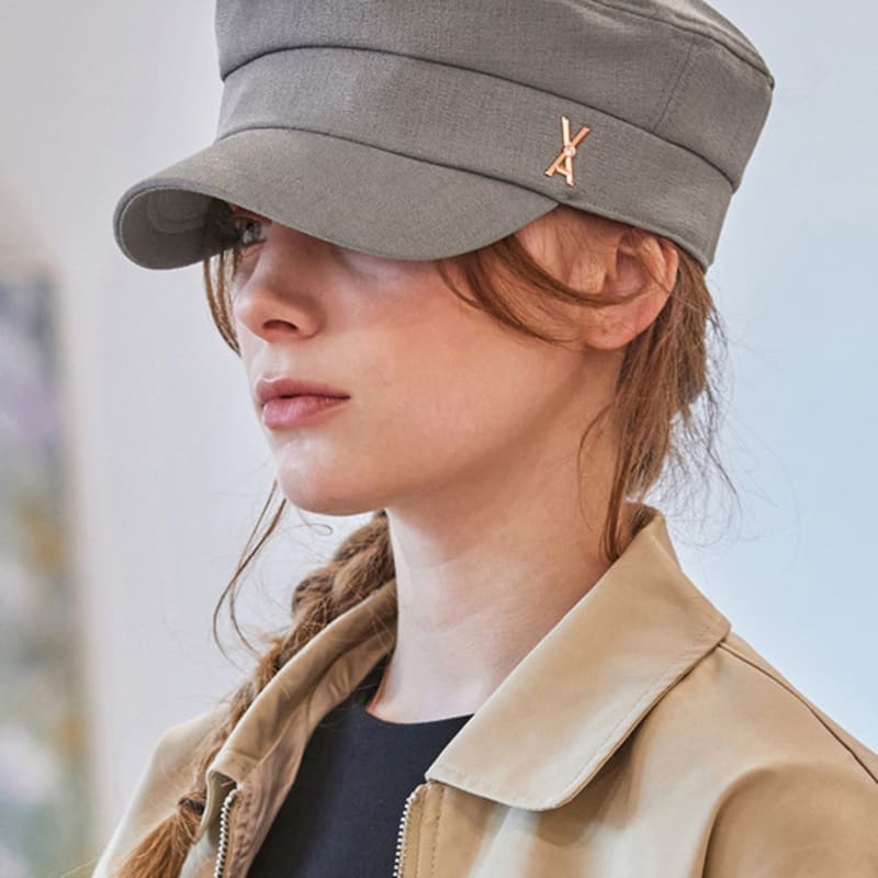 

VARZAR VA Кубическая матросская кепка с шипами Серая FREE