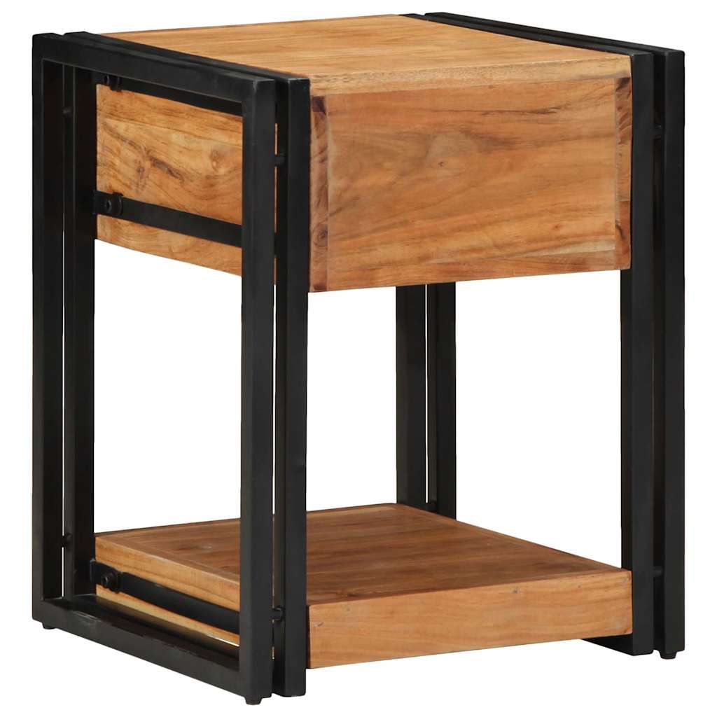 Nachttisch Braun 40 x 40 x 50 cm Massives Akazienholz