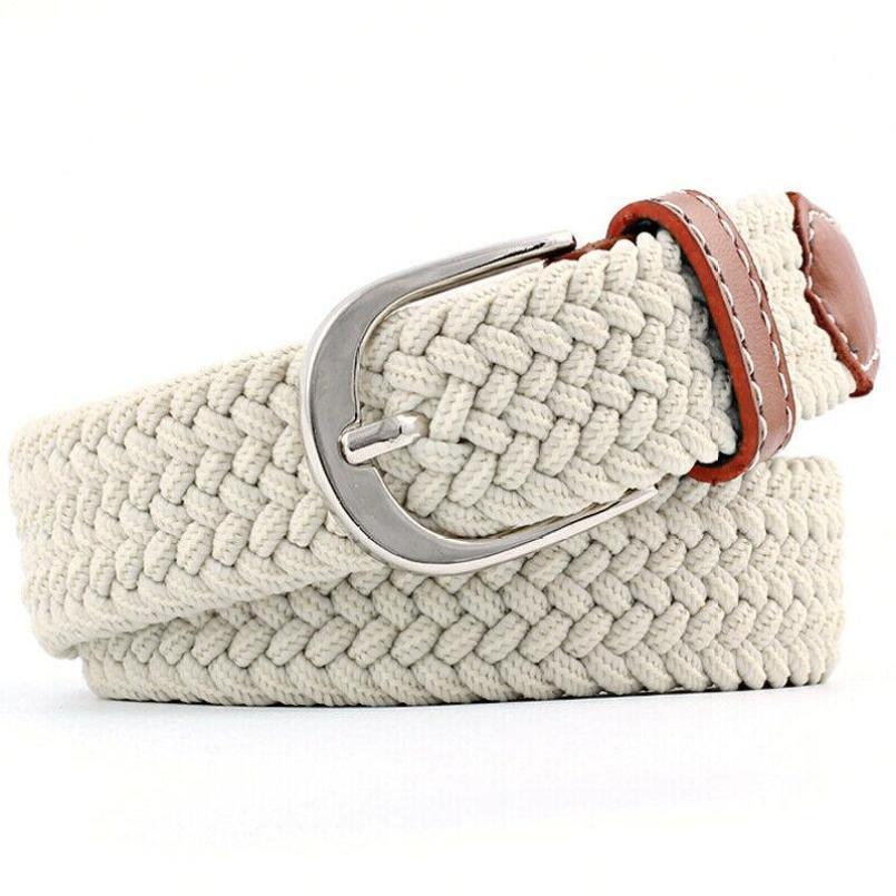 Elastic Stretch Waist Belts For Men Women Casual Stretch Woven Belt Women Waistband Student Jeans