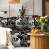4-piece Modern Elephant Decorative Pillowcase Set, Modern Style with Zipper Closure, Perfect for Sofa, Living Room, and Bedroom