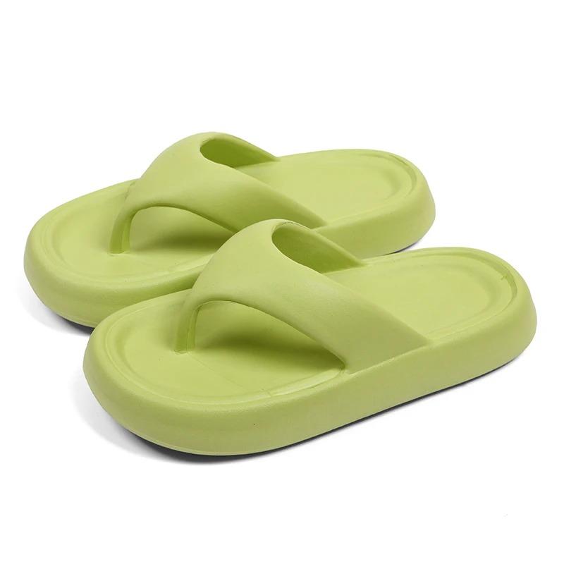 Women's Stylish Flip-Flops Comfortable Summer Slippers for Couples Thick-Soled Non-Slip Beach Sandals
