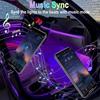 Car Interior Lights, 5V LED Strip Lights With USB Adapter, Ambient Car Lighting Kit, App & Remote Control Music Sync Color Change Strip Lights For