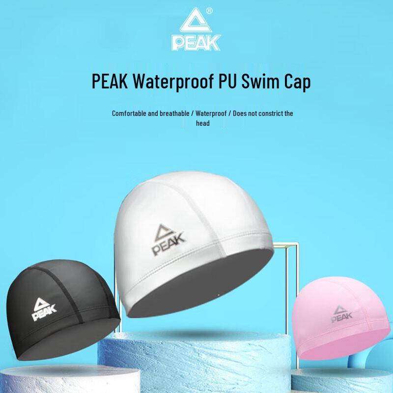 Peak Professional Unisex Swim Cap with Ear Protection for Long Hair