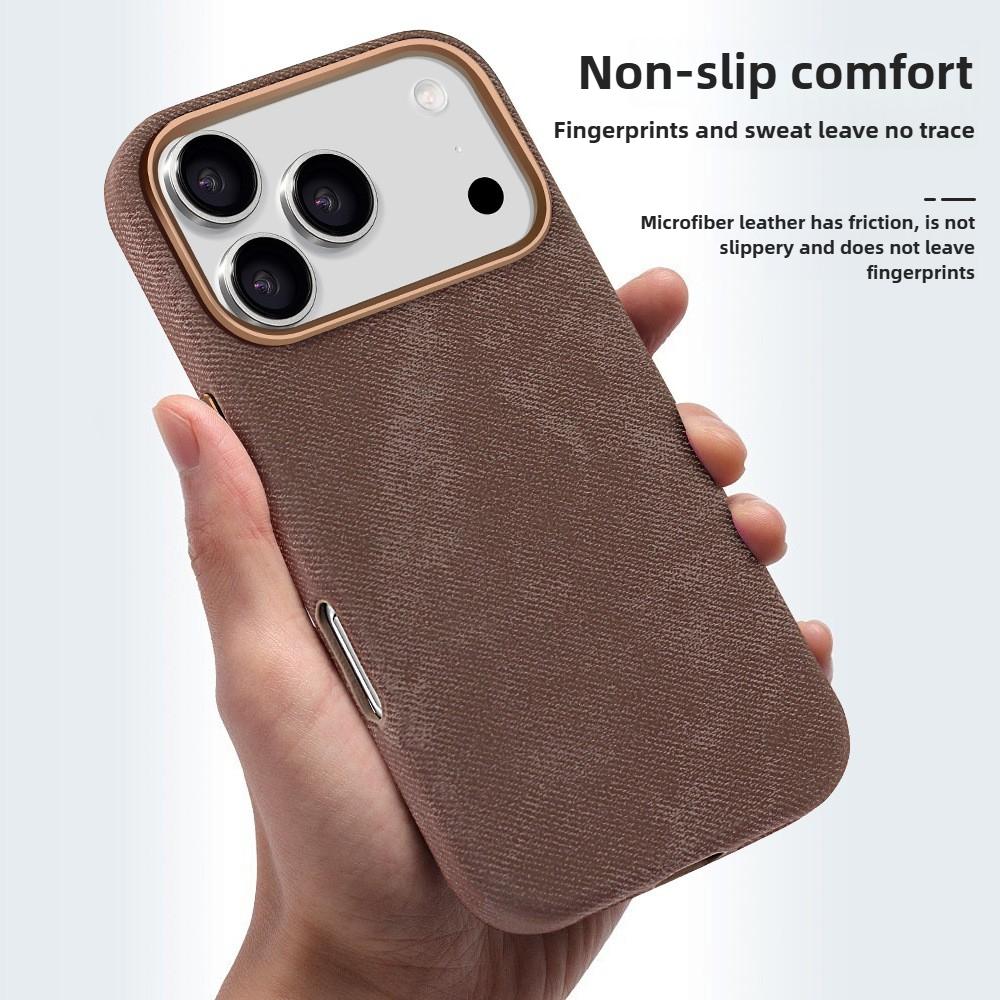 Fleece Strong Magnetic Charging Phone Case for iPhone 17 Pro Max 16 Plus Air 15 14 13 12 Pro Metal Lens Frame Protective Cover
