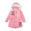 Mid-length Girls Cotton Coat Winter Children's Cotton Coat Baby Cotton Coat Children's Clothing