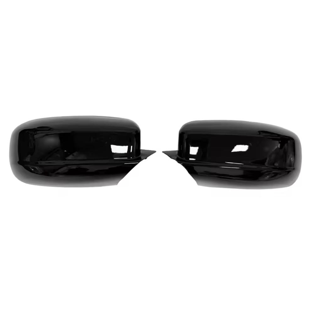 For Dodge Charger 2011 2012 2013 2014 2015- ABS Car Rearview Side Mirror Cover Wing Cap Exterior Door Trim Adhesive Sticker Gloss Black