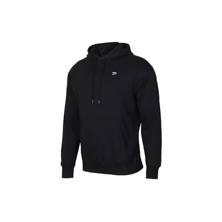 PUMA Downtown Pull Over Hoodie Black Men s 596002-01 L