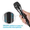 PKOJIN Dynamic Karaoke Vocal Wired Microphone for Handheld Microphone with Speaker Microphone with Switch Microphone, Karaoke, 10-Foot Cable, ON/OFF