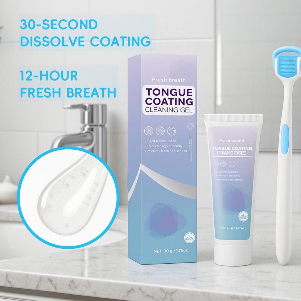 Tongue cleaning gel 50g with tongue cleaner