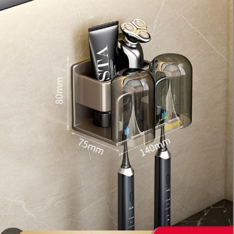 Punch-Free Bathroom Toothbrush Holder