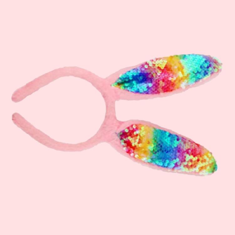 Easter Party Sequins Rabbits Ear Hairband Colorful Cute Teen Role Play Hairband