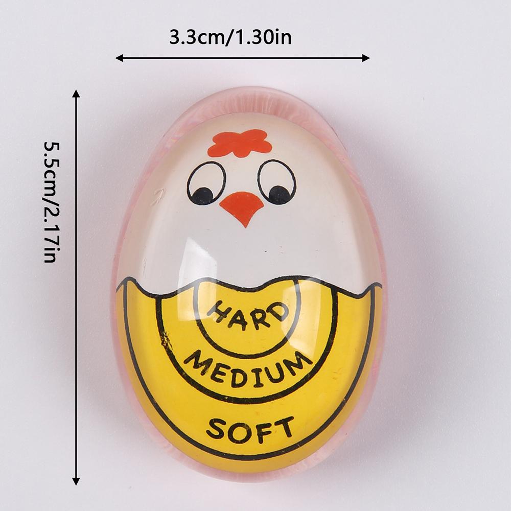 

Egg Timer Egg Color Changing Indicator Tells Soft Hard Boiled Egg That Changes Color When Eggs are Ready жовтий