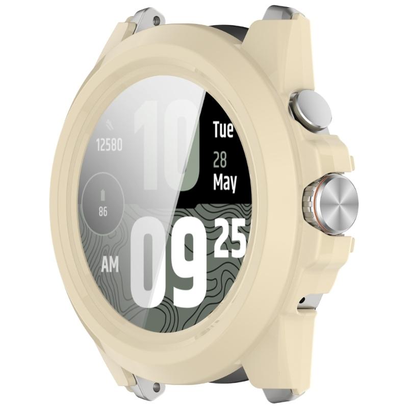 PC Full Coverage Smartwatch Integrated Tempered Glass Screen Protector Defense Hard Sleeve Case Guard Suitable for Watch