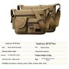 High-End Men's Retro Canvas Messenger Backpack & Shoulder Sports Bag