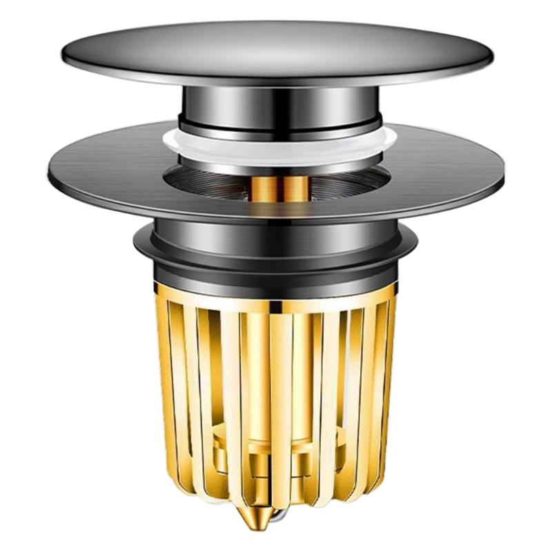 Copper Drain Filter Bounce Cores Sink Drain Plug Sink Basins Drain Basket Sink Stoppers for Bathroom Kitchen Enduring
