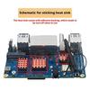 For Orange Pi RV2 Acrylic Case Transparent Protective Box Shell Cooling Fan Copper Heatsinks Optional For Orange Pi RV2 Board