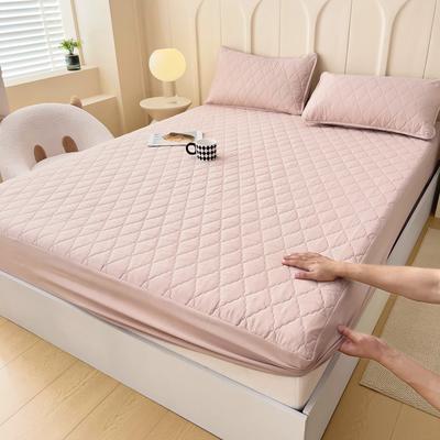 Multi-specification Rhombus Grid Bed Sheet Skin Friendly Brushed Cotton Clip Waterproof Bedsheet Sweat Absorbing and Breathable Mattress Cover
