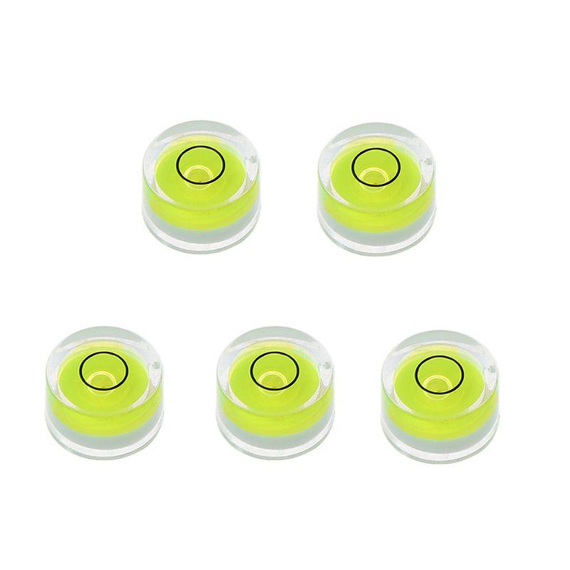 5pcs Round Bubble Level Mini Spirit Level Bullseye Level Measurement Instrument