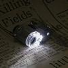 60X Handheld Magnifying Glass MiniPocket UV Magnifier Portable jewelerMicroscope Loupe With LED Light
