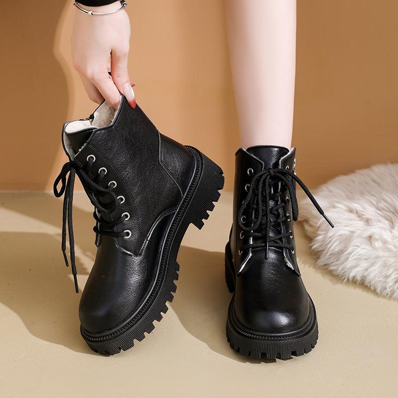 Fashion Martin Boots Women's Autumn and Winter New Side Zipper Thick Bottom Tide and Short Boots Tide