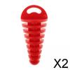 2xUniversal Motorcycle Exhaust Pipe Motorbike Muffler Insert Red , Red, 2 Pcs