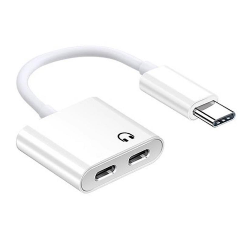 100W Charging Reinforced Cord Cable USB C To 3.5mm Auxiliary Converter Cable For Smartphones Mobile Devices Line Control