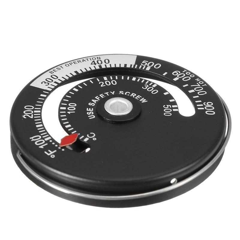 Magnetic Thermometer for Fireplace Wood Stove Heater Stove Fan Pipe Barbecue Temperature Monitor Oven Fireplace Accessories