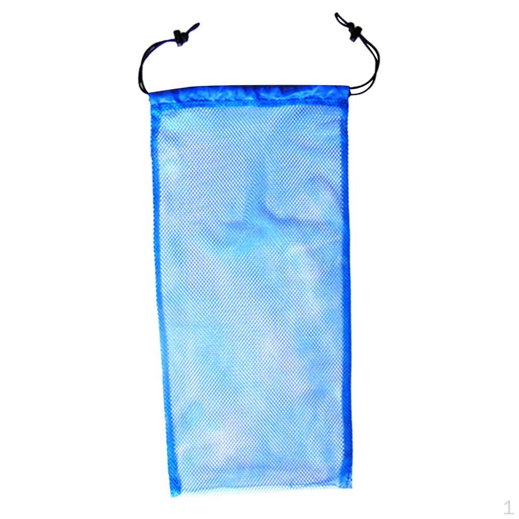

Blue Large Scuba Diving Mesh Bag for Beach Travel Snorkeling Dive Glasses Tube Flippers Gear