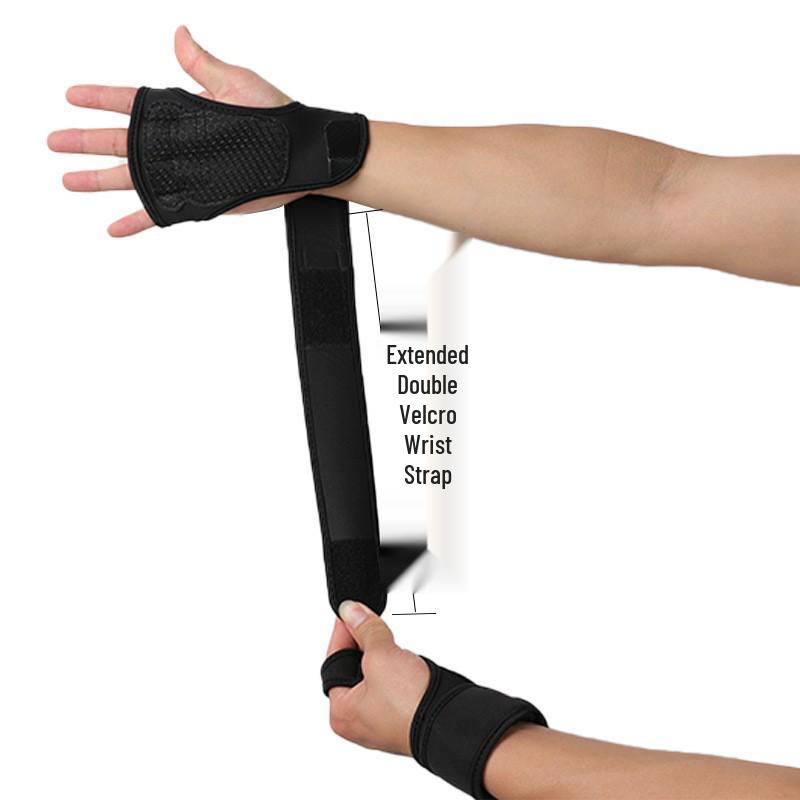 Unisex Summer Fitness Fingerless Gloves with Wrist Support, Anti-callus Breathable Design for Weightlifting and Cycling.