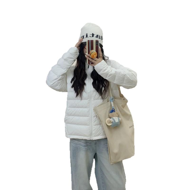 226 Padded Cotton Jacket Unisex Short Loose Hooded Lightweight Winter Coat