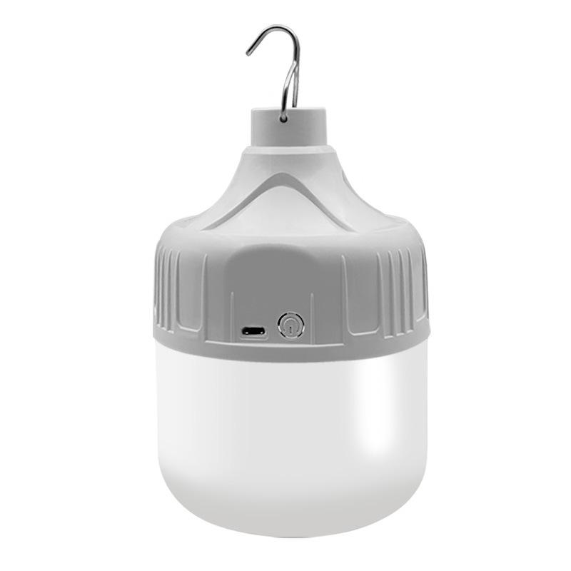 Rechargeable LED Emergency Light Bulb with USB Charging for Outdoor Camping and Night Market Stalls