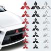 Car Front Grill Emblem Sticker Rear Trunk Badge Decal for Mitsubishi Outlander Ralliart Lancer ASX Pajero Delica EVO Colt L200