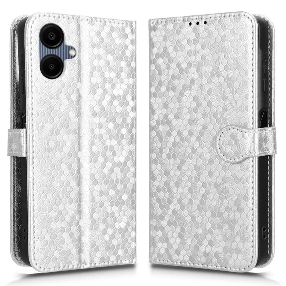 For Samsung Galaxy A06 5G Wallet Case Dot Pattern Imprint PU Leather Phone Cover