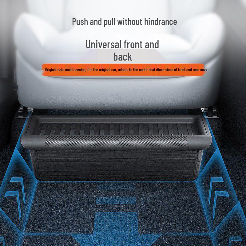Tesla Model Y Under-Seat Storage Box Organizer: Perfect for Car Accessory Modifications